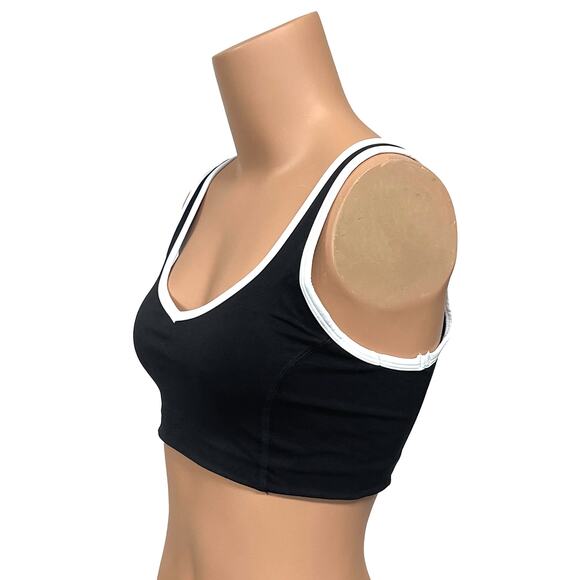 Amazon Essentials Active FormFlex Sports Bra Sz S New $19 Black Low Impact - Picture 2 of 8